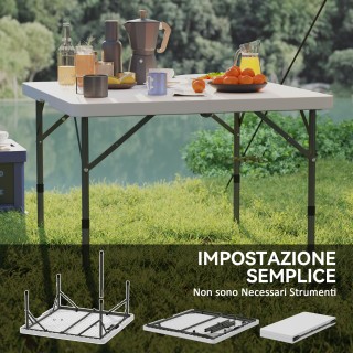 Outsunny Πτυσσόμενο Τραπέζι Κατασκήνωσης με 2 Ρυθμιζόμενα Ύψη από H... Outsunny Πτυσσόμενο Τραπέζι Κατασκήνωσης με 2 Ρυθμιζόμενα Ύψη από H...