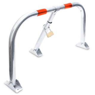 BAKAJI Αναδιπλούμενη Μπάρα Στάθμευσης Αυτοκινήτου με Κλειδαριά και ...