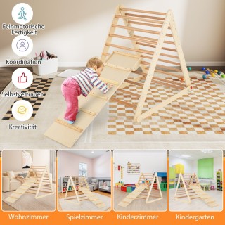 Costway Τρίγωνο Αναρρίχησης για Παιδιά με Ράμπα και Σκάλα από Φυσικ... Costway Τρίγωνο Αναρρίχησης για Παιδιά με Ράμπα και Σκάλα από Φυσικ...