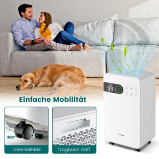 Costway Αφυγραντήρας Υψηλής Απόδοσης με Χωρητικότητα 15 Λίτρων/Ημέρ... Costway Αφυγραντήρας Υψηλής Απόδοσης με Χωρητικότητα 15 Λίτρων/Ημέρ...