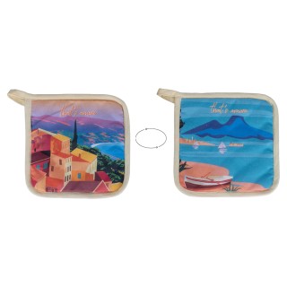 Villa dEste Home Διπλής Όψεως Βαμβακερή Κουζίνας Πιάστρα 20x20cm Th...