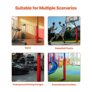 VEVOR Μαξιλάρι Μπασκέτας 180cm Ανθεκτικό για Στρογγυλό ή Τετράγωνο ... VEVOR Μαξιλάρι Μπασκέτας 180cm Ανθεκτικό για Στρογγυλό ή Τετράγωνο ...