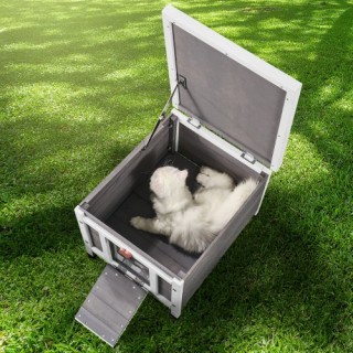 Ξύλινο Σπίτι Γάτας VEVOR με Στέγη & Πόρτες PVC XJSMZMBHSDCSJURR1V0 Ξύλινο Σπίτι Γάτας VEVOR με Στέγη & Πόρτες PVC XJSMZMBHSDCSJURR1V0