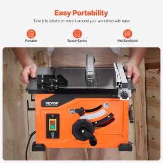 VEVOR Φορητό Πριόνι Τραπέζι 1200W, Δίσκος 210mm, Κοπτική Ικανότητα... VEVOR Φορητό Πριόνι Τραπέζι 1200W, Δίσκος 210mm, Κοπτική Ικανότητα...