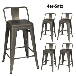 Costway Σετ Τεσσάρων Μεταλλικών Καρεκλών με Αφαιρούμενη Πλάτη και ... Costway Σετ Τεσσάρων Μεταλλικών Καρεκλών με Αφαιρούμενη Πλάτη και ...