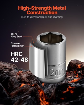 VEVOR Σετ Καρυδάκια 70 Τεμαχίων, 6.4 mm Οδήγησης, CR-V Ατσάλι για Α... VEVOR Σετ Καρυδάκια 70 Τεμαχίων, 6.4 mm Οδήγησης, CR-V Ατσάλι για Α...