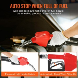 VEVOR  Αντλία Μεταφοράς Καυσίμου 12V 15 GPM 1/4 HP με Αυτόματο Ακρο...