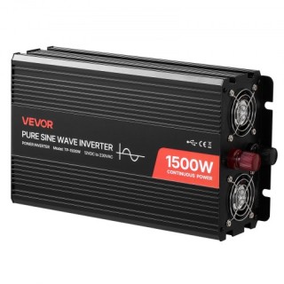 VEVOR 1500W Μετατροπέας Ισχύος Pure Sine Wave, 12V DC σε 230V AC με... VEVOR 1500W Μετατροπέας Ισχύος Pure Sine Wave, 12V DC σε 230V AC με...