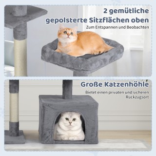 Costway Δέντρο Γρατζουνίσματος με Περιστρεφόμενο Σχέδιο, Γάτες Δέντ...