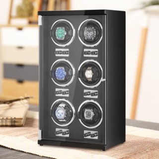 VEVOR Κουρδιστήρι Ρολογιών για 6 Αυτόματα Ρολόγια με 6 Αθόρυβους Ια...