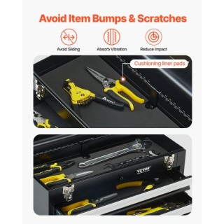 VEVOR Φορητή Μεταλλική Εργαλειοθήκη 20.5 ιντσών με 3 Συρτάρια Οργάν... VEVOR Φορητή Μεταλλική Εργαλειοθήκη 20.5 ιντσών με 3 Συρτάρια Οργάν...