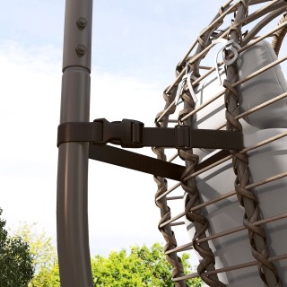 Outsunny Αιωρούμενη Καρέκλα Αυγού από Ρατάν με Μαξιλάρι και Προσκέφ... Outsunny Αιωρούμενη Καρέκλα Αυγού από Ρατάν με Μαξιλάρι και Προσκέφ...