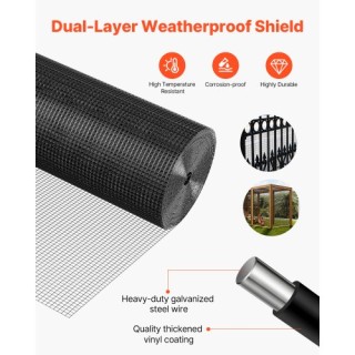 VEVOR Γαλβανισμένο Πλέγμα 61cm x 15.2m, 19 Gauge, Με Πλαστική Επικά... VEVOR Γαλβανισμένο Πλέγμα 61cm x 15.2m, 19 Gauge, Με Πλαστική Επικά...