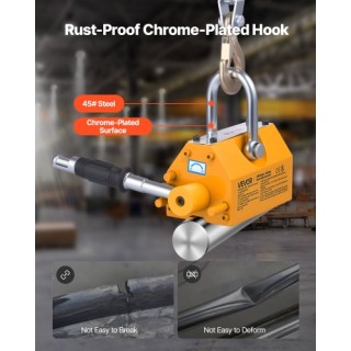 VEVOR Μαγνητικός Ανυψωτήρας 400 kg με Χειρολαβή Απελευθέρωσης και Χ...