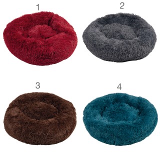 Galileo Στρογγυλό κρεβάτι για κατοικίδια Cuccia shaggy 60 cm με επέ...