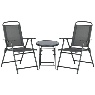 Outsunny Σετ Κήπου 3 Τεμαχίων με 2 Καρέκλες 53.5x64x93 εκ και Τραπε... Outsunny Σετ Κήπου 3 Τεμαχίων με 2 Καρέκλες 53.5x64x93 εκ και Τραπε...