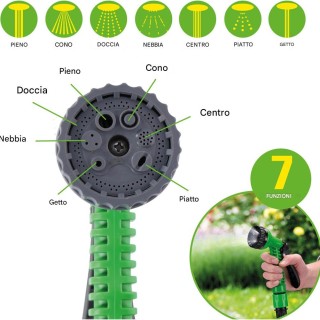 KINZO Ευέλικτος Επεκτάσιμος Λάστιχο Κήπου μέχρι 20 Μέτρα με Αντλία ...