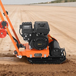 VEVOR Συμπιεστής Πλάκας 2 HP 79CC, 5250 VPM, 8 kN, 41 x 31.5 cm, Χω...