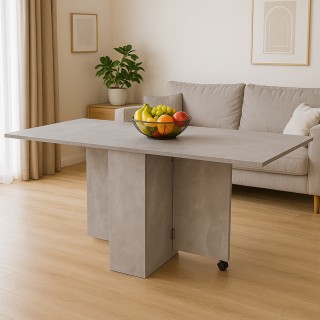 BAKAJI Τραπέζι Φαγητού Εξοικονόμησης Χώρου Πτυσσόμενο Γραφείο με Ρό...