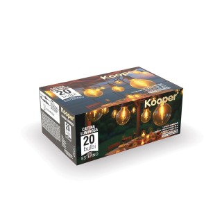 Galileo Αλυσίδα φωτισμού 20 λαμπτήρες ζεστό λευκό 105 μ με σύνδεσμο...