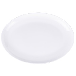 Galileo Σετ 2 τμχ Οβάλ γυάλινη πιατέλα 33 εκ. λευκό Sibilla 5920210