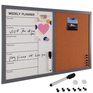 BAKAJI Πίνακας Ανακοινώσεων Μαγνητικός Λευκός και Φελλός Συνδυασμέν... BAKAJI Πίνακας Ανακοινώσεων Μαγνητικός Λευκός και Φελλός Συνδυασμέν...