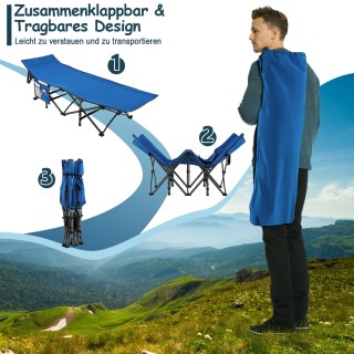 Costway Φορητό Κρεβάτι Κάμπινγκ με Αντοχή 272kg και Εργονομικό Σχε... Costway Φορητό Κρεβάτι Κάμπινγκ με Αντοχή 272kg και Εργονομικό Σχε...