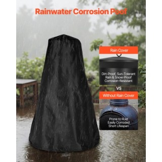 22 Σιδερένιο Τζάκι Εξωτερικού Χώρου με Σχάρα & Καμινάδα φ500 x 1100...