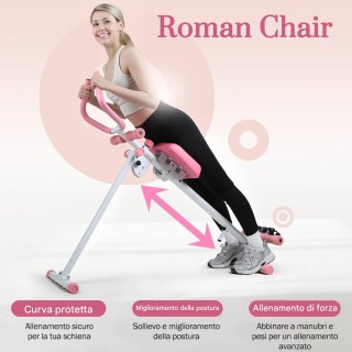 BAKAJI Πολυόργανο Κοιλιακών AB Machine Rosa Πτυσσόμενο Όργανο Γυμνα... BAKAJI Πολυόργανο Κοιλιακών AB Machine Rosa Πτυσσόμενο Όργανο Γυμνα...