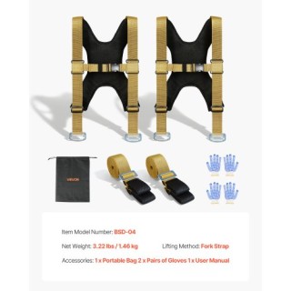 VEVOR Σύστημα Μεταφοράς 2 Ατόμων, Με Ιμάντες Στήριξης έως 453.6 kg ... VEVOR Σύστημα Μεταφοράς 2 Ατόμων, Με Ιμάντες Στήριξης έως 453.6 kg ...