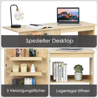 Costway Πτυσσόμενο Τραπέζι Ραπτικής με Ράφια και Ρόδες118,5 x 40 x... Costway Πτυσσόμενο Τραπέζι Ραπτικής με Ράφια και Ρόδες118,5 x 40 x...