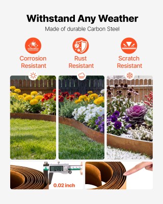 VEVOR Μεταλλική Κανόνας Τοπίου από Χάλυβα 1000 x 14 cm με Γάντια - ... VEVOR Μεταλλική Κανόνας Τοπίου από Χάλυβα 1000 x 14 cm με Γάντια - ...