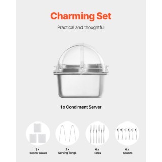 VEVOR Δοχείο Σερβιρίσματος 4 Θέσεων LZDWFWQBXG4GO33NXV0 VEVOR Δοχείο Σερβιρίσματος 4 Θέσεων LZDWFWQBXG4GO33NXV0