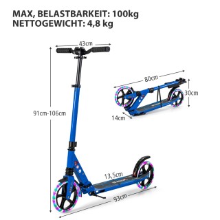 Costway Παιδικό Αναδιπλούμενο Πατίνι με Φωτισμό, Ρυθμιζόμενο Ύψος ... Costway Παιδικό Αναδιπλούμενο Πατίνι με Φωτισμό, Ρυθμιζόμενο Ύψος ...