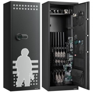 VEVOR Οπλοθήκη 10-12 Θέσεων με Γρήγορη Πρόσβαση και Ψηφιακή Κλειδαρ...