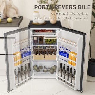 HOMCOM Μικρό Ψυγείο 91L με Ρυθμιζόμενο Θερμοστάτη, Ρυθμιζόμενα Ράφ... HOMCOM Μικρό Ψυγείο 91L με Ρυθμιζόμενο Θερμοστάτη, Ρυθμιζόμενα Ράφ...