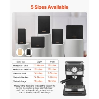 VEVOR Συρόμενος Δίσκος Αξεσουάρ για Καφετιέρα 14 x 9.5 in - Μαύρο C... VEVOR Συρόμενος Δίσκος Αξεσουάρ για Καφετιέρα 14 x 9.5 in - Μαύρο C...