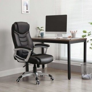 SONGMICS Εργονομική Καρέκλα Γραφείου Μαύρη PU Δέρμα 74x67x(110-120)... SONGMICS Εργονομική Καρέκλα Γραφείου Μαύρη PU Δέρμα 74x67x(110-120)...