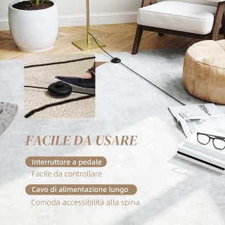 HOMCOM  Λάμπα Δαπέδου LED Σπιράλ με 3 Ρυθμιζόμενες Φωτεινότητες και...