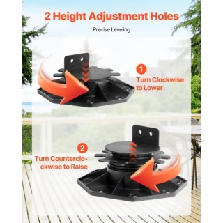 VEVOR 24 Ρυθμιζόμενες Βάσεις Στήριξης Καταστρώματος 3-6 εκ DKCZCJZD...