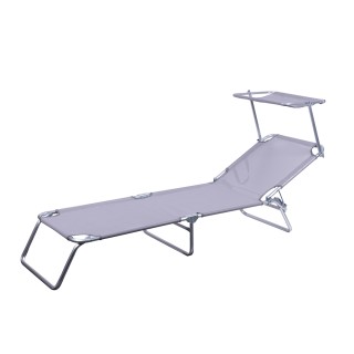 Galileo Πτυσσόμενη ξαπλώστρα θαλάσσης με ενσωματωμένη ομπρέλα σε αλ... Galileo Πτυσσόμενη ξαπλώστρα θαλάσσης με ενσωματωμένη ομπρέλα σε αλ...