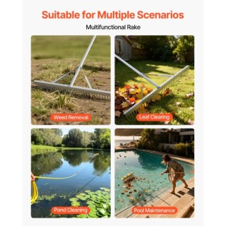 VEVOR Βαρέως Τύπου Αλουμινένια Τσουγκράνα Τοπίου 914 mm, 3380 mm Χε... VEVOR Βαρέως Τύπου Αλουμινένια Τσουγκράνα Τοπίου 914 mm, 3380 mm Χε...