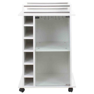 BAKAJI  Φορητό Μπαρ Cantinetta Μπουκάλια Κρασιού Ξύλινη Κάβα 6 Θέσε...