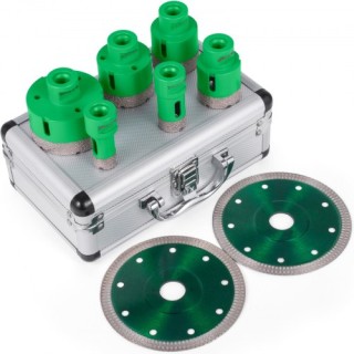 Σετ Διαμαντοτρύπανα VEVOR 6 Τμχ M14 (20-68mm) με 2 Λεπίδες QGJJGSK... Σετ Διαμαντοτρύπανα VEVOR 6 Τμχ M14 (20-68mm) με 2 Λεπίδες QGJJGSK...