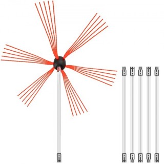 Σετ Καθαρισμού Καμινάδας VEVOR, 6 Εύκαμπτες Ράβδοι, 20FT YCS6M0000... Σετ Καθαρισμού Καμινάδας VEVOR, 6 Εύκαμπτες Ράβδοι, 20FT YCS6M0000...