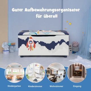 Costway Παιδικό Κουτί Αποθήκευσης Παιχνιδιών με Μαξιλάρι και Χαριτ... Costway Παιδικό Κουτί Αποθήκευσης Παιχνιδιών με Μαξιλάρι και Χαριτ...