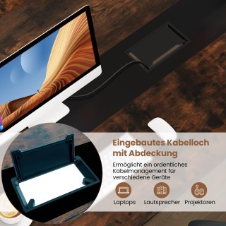 Costway Ορθογώνιο Τραπέζι Συνεδριάσεων 180 x 90 x 75,5 εκ  για 8-10...