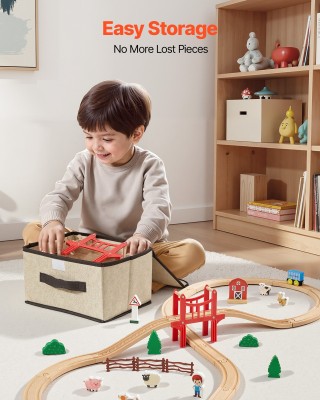 VEVOR Ξύλινο Σετ Τρένου 39 Τεμαχίων με Μαγνητικά Τρένα και Σιδηροδρ... VEVOR Ξύλινο Σετ Τρένου 39 Τεμαχίων με Μαγνητικά Τρένα και Σιδηροδρ...