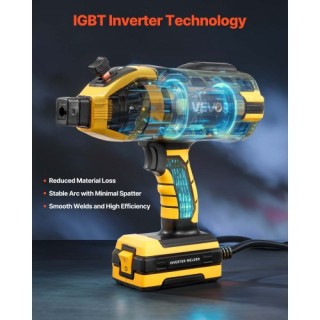 VEVOR Φορητή Συσκευή Συγκόλλησης MMA-120 με Ρυθμιζόμενο Ρεύμα 20-12...