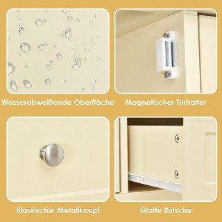 Costway Κονσόλα με 2 συρτάρια και ντουλάπια, τραπέζι μπουφέ, βοηθητ... Costway Κονσόλα με 2 συρτάρια και ντουλάπια, τραπέζι μπουφέ, βοηθητ...